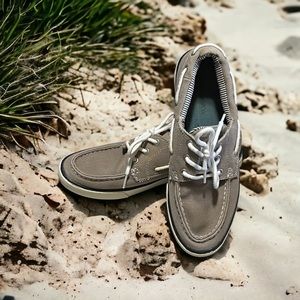 SALE 3 for $12, Bass-Oliver S14 Men's 8.5 Taupe Boat Shoes